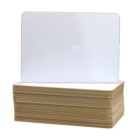 Flipside Single-Sided White Dry Erase Boards, 9.5in. x 12in., 24PK 12064